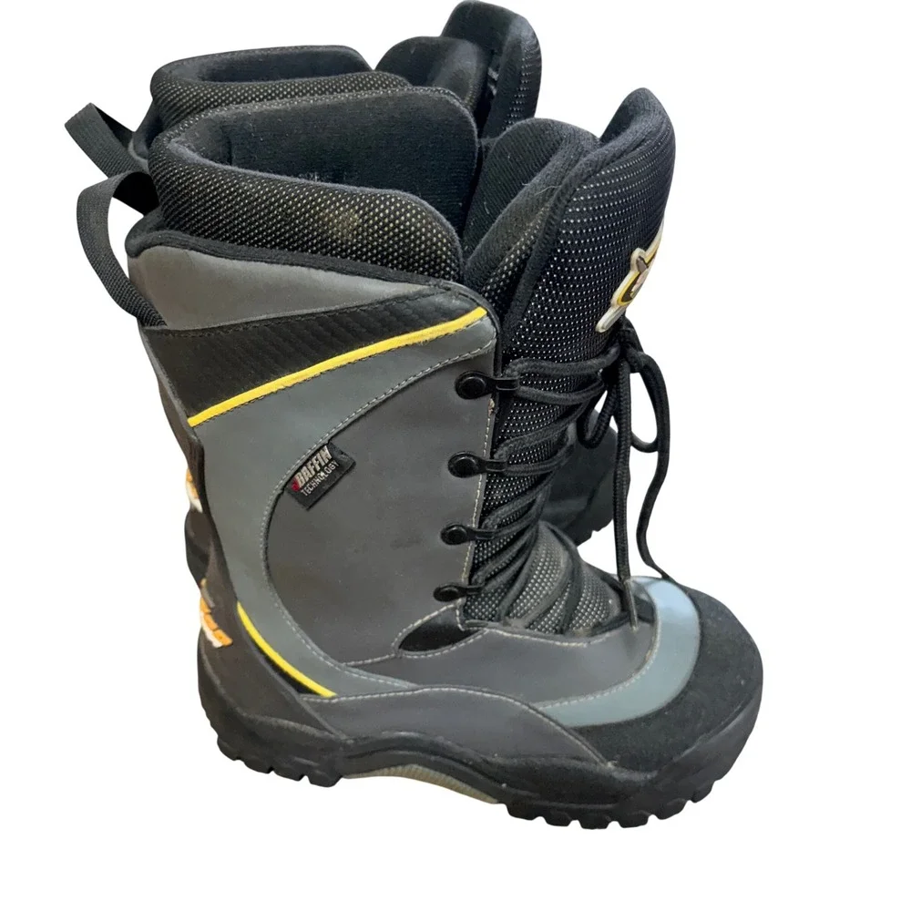 Ski-Doo Hybrid Womens Snowmobile Boots Charcoal Gray Black Size 7 snow boots